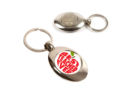 Shopping trolley token - token, keyring