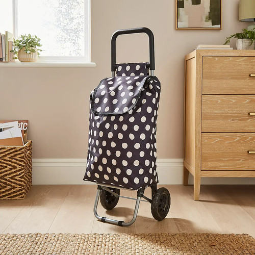 Polka dot shopping trolley 30l - polka,