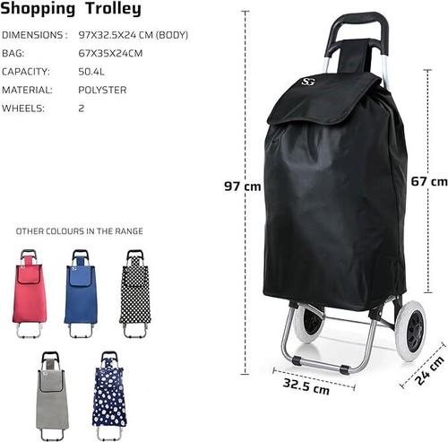 Foldable shopping trolley - foldable,