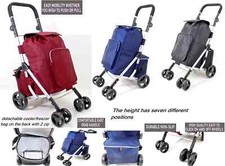 WHEELED LARGE SHOPPING TROLLEY