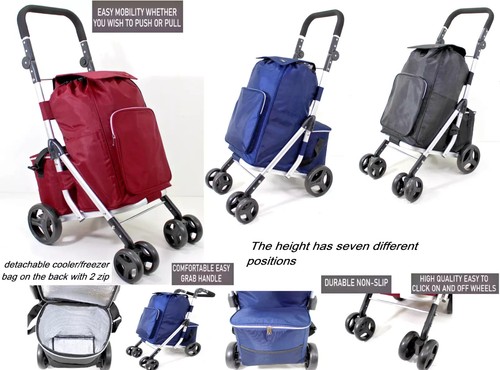 Wheeled large shopping trolley - wheeled,