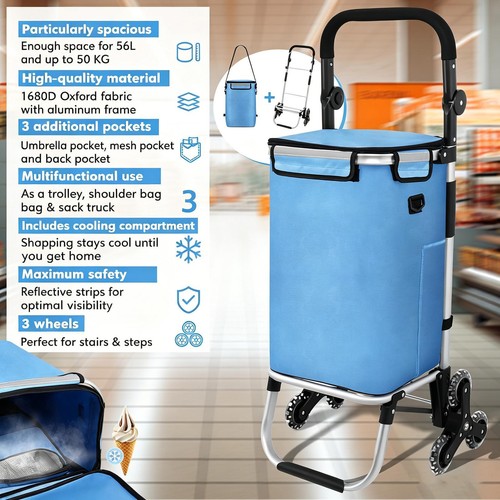 Large wheel shopping trolley - large,
