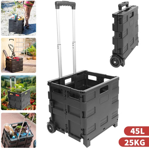 45l folding shopping trolley - shopping,
