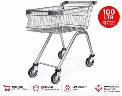 Retail shopping trolley - retail,