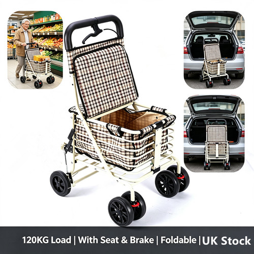 Foldable shopping trolley - shopping,