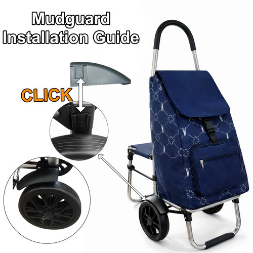 Folding shopping trolley cart - trolley,