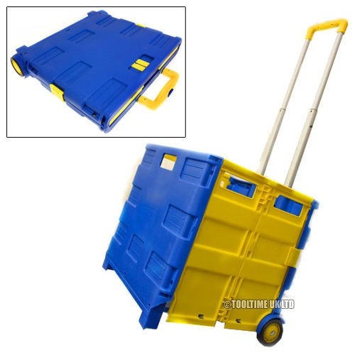 Large folding shopping trolley - folding,