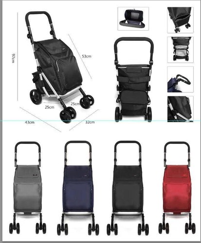 Folding shopping trolley - shopping,