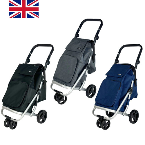 Large wheel shopping trolley - large, 4